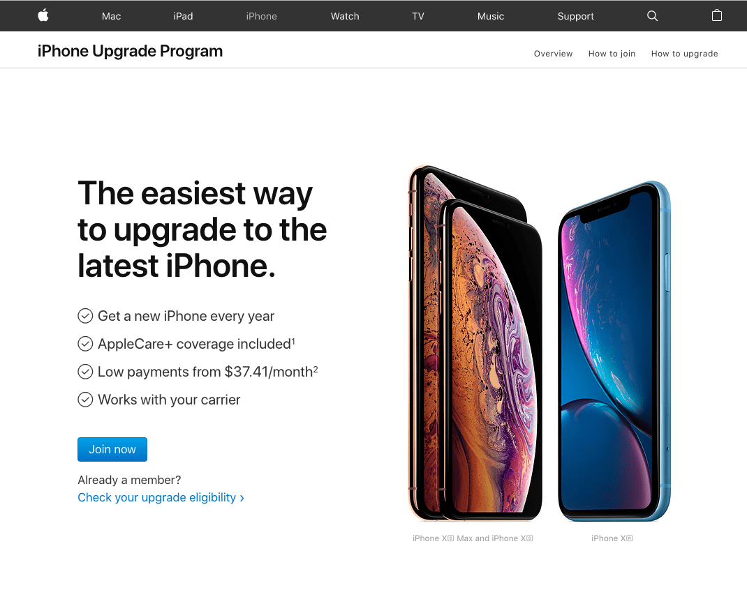 iPhone Upgrade Program