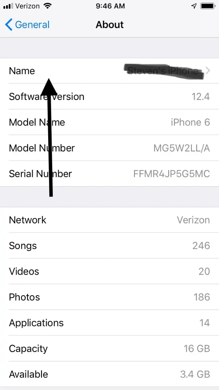 iPhone Name