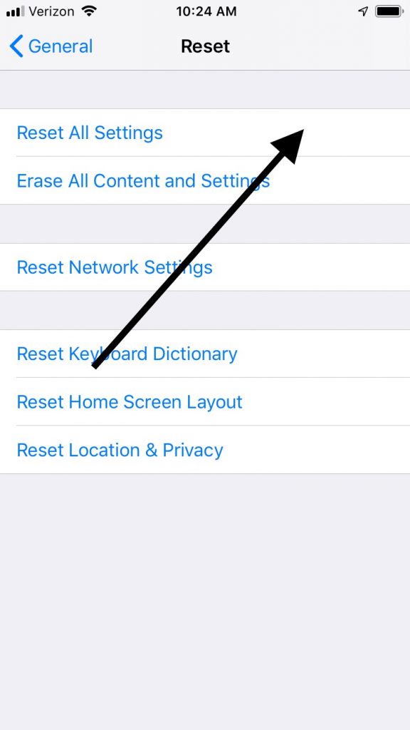 reset settings if iphone keeps restarting