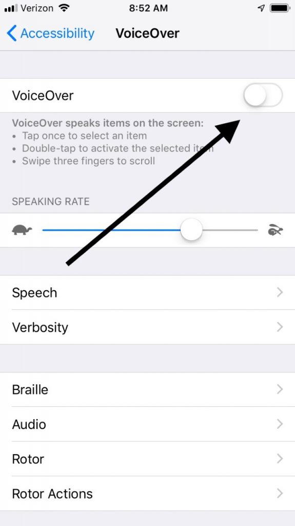 Voiceover Feature if Apple Watch Won’t Turn On