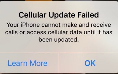 Has Your iPhone Cellular Update Failed? Here’s the Fix