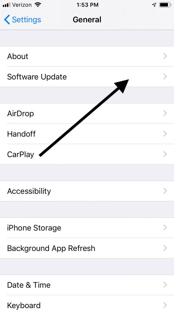 iPhone Software Update for Crashing Apps