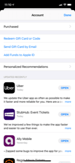 App Store for iPhone Notifications