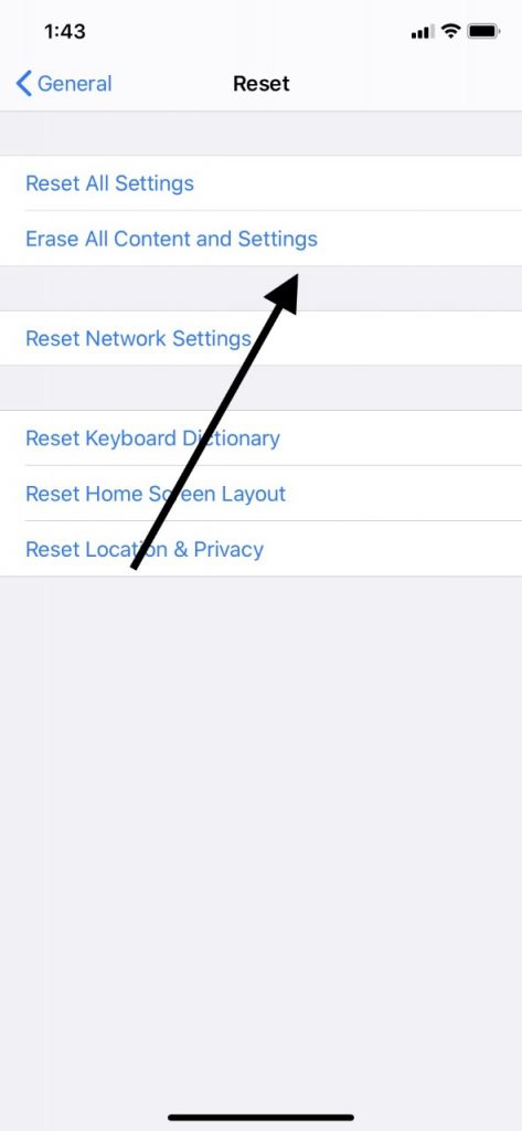  Factory Reset for No Sound on iPad