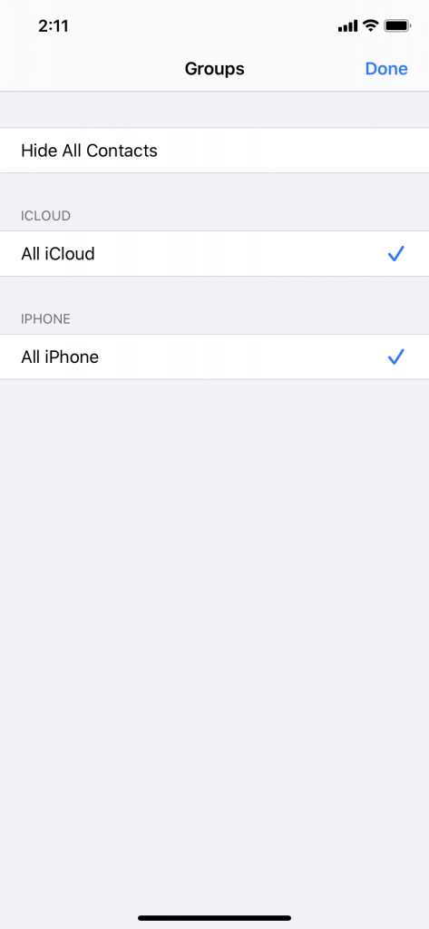 Adjust Contacts for iPhone Not Showing Contact Names