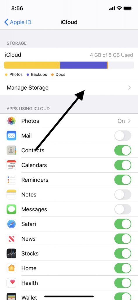 icloud drive local storage