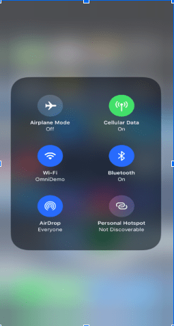 Set up hotspot from Control Center