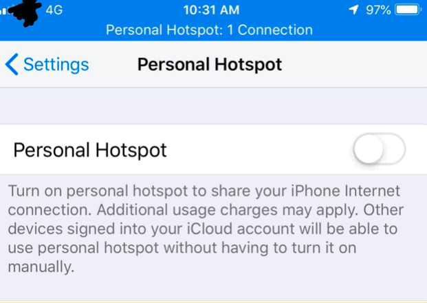 Personal Hotspot on Older iPhones