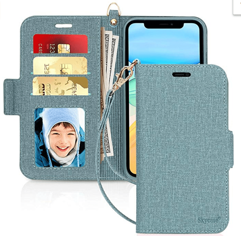 Sky case Handmade Flip Folio Wallet Case