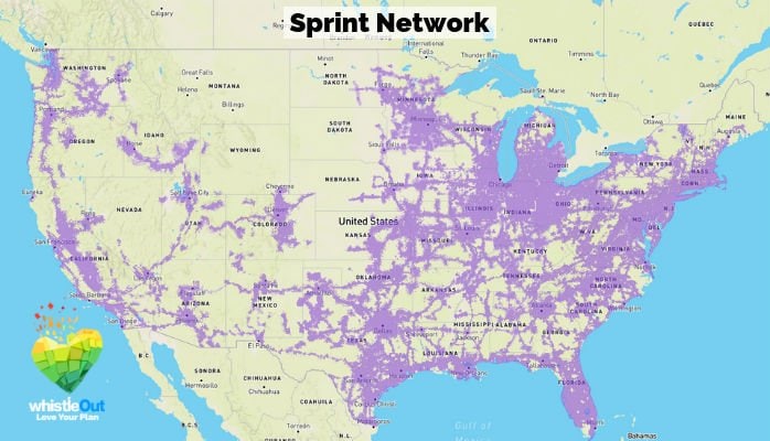 This is Sprint's Coverage Area