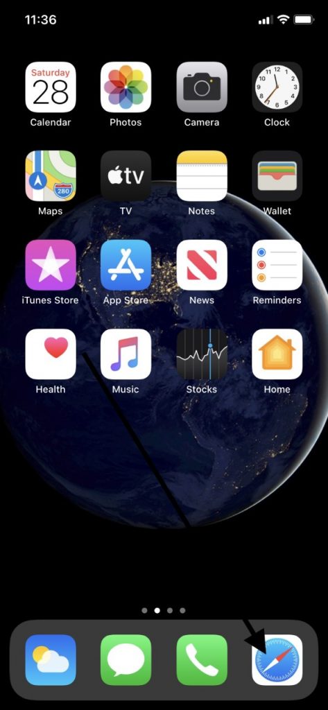 iphone safari screen rotation