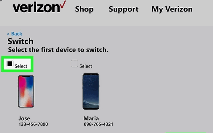 Switch Phones on Verizon