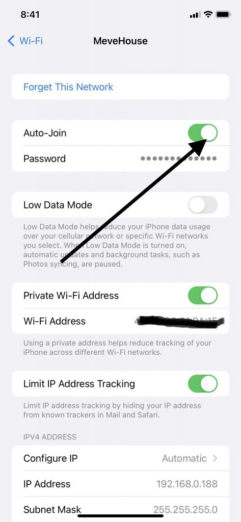 Auto-Join Wi-Fi on iPhone