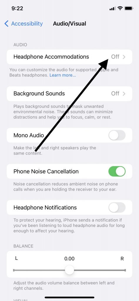 Headphone Accommodations