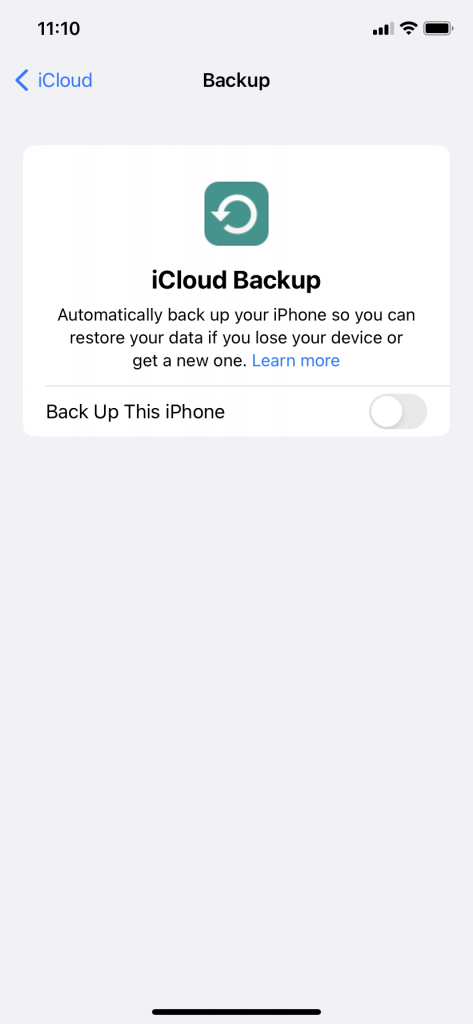 iCloud Backup