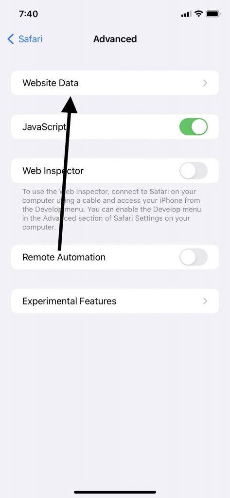 Remove All Website Data