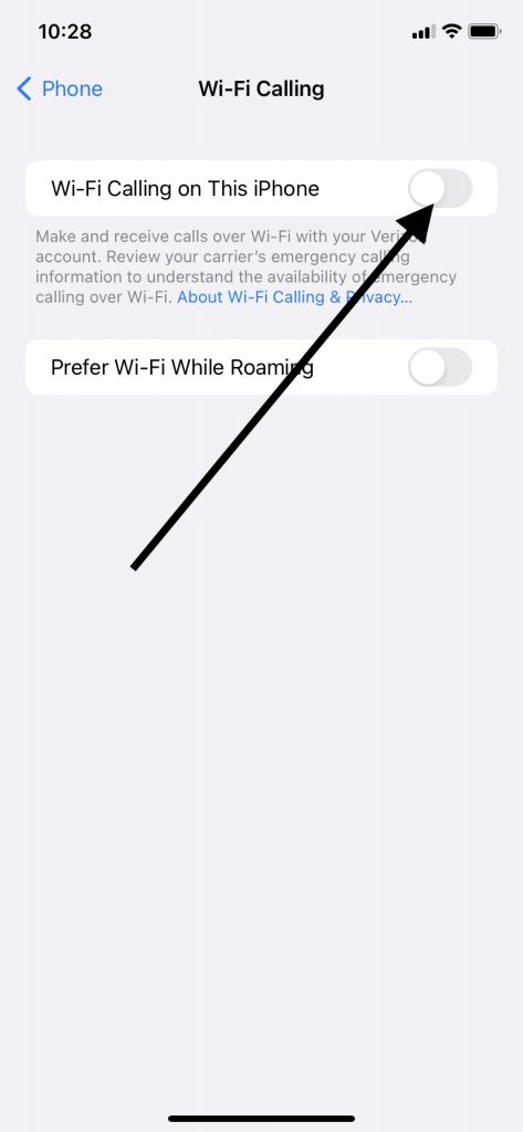 Wi-Fi Calling on iPhone