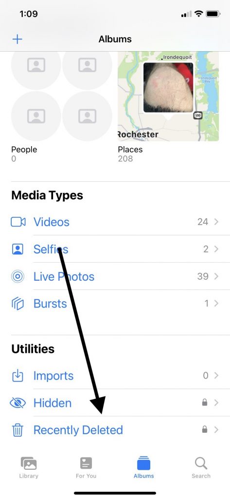 Recently Deleted Pictures